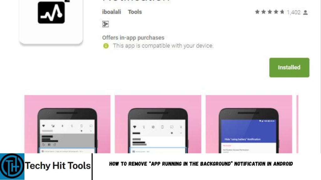 app running in the background