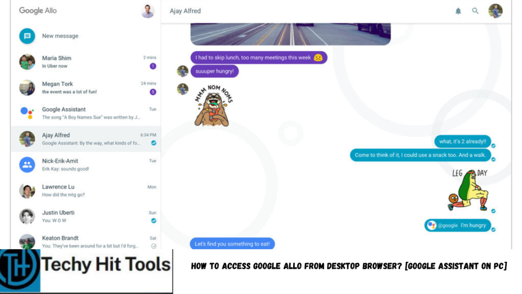 Google Allo from desktop